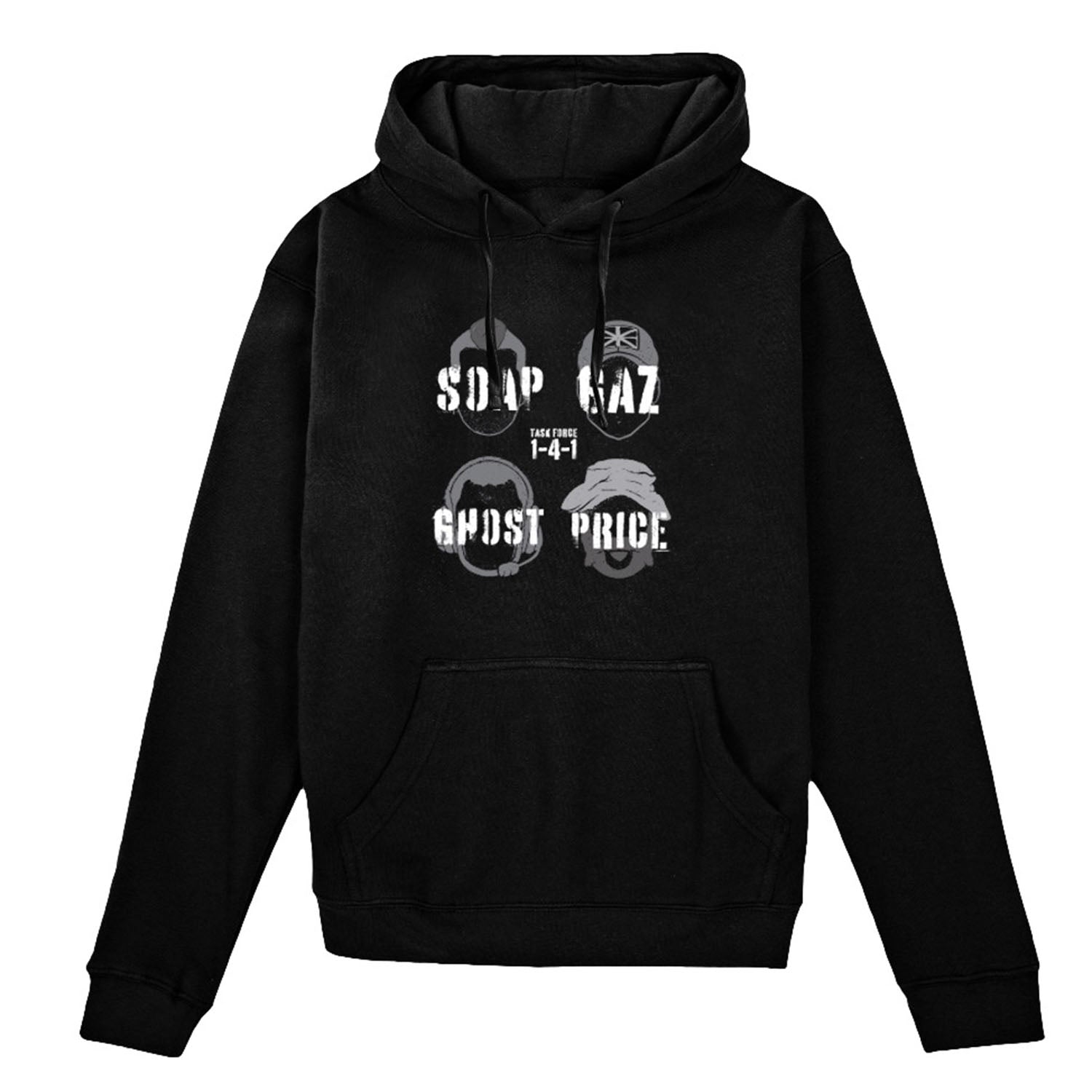 Call Of Duty Task Force 141 Silhouette Black Unisex Hoodie