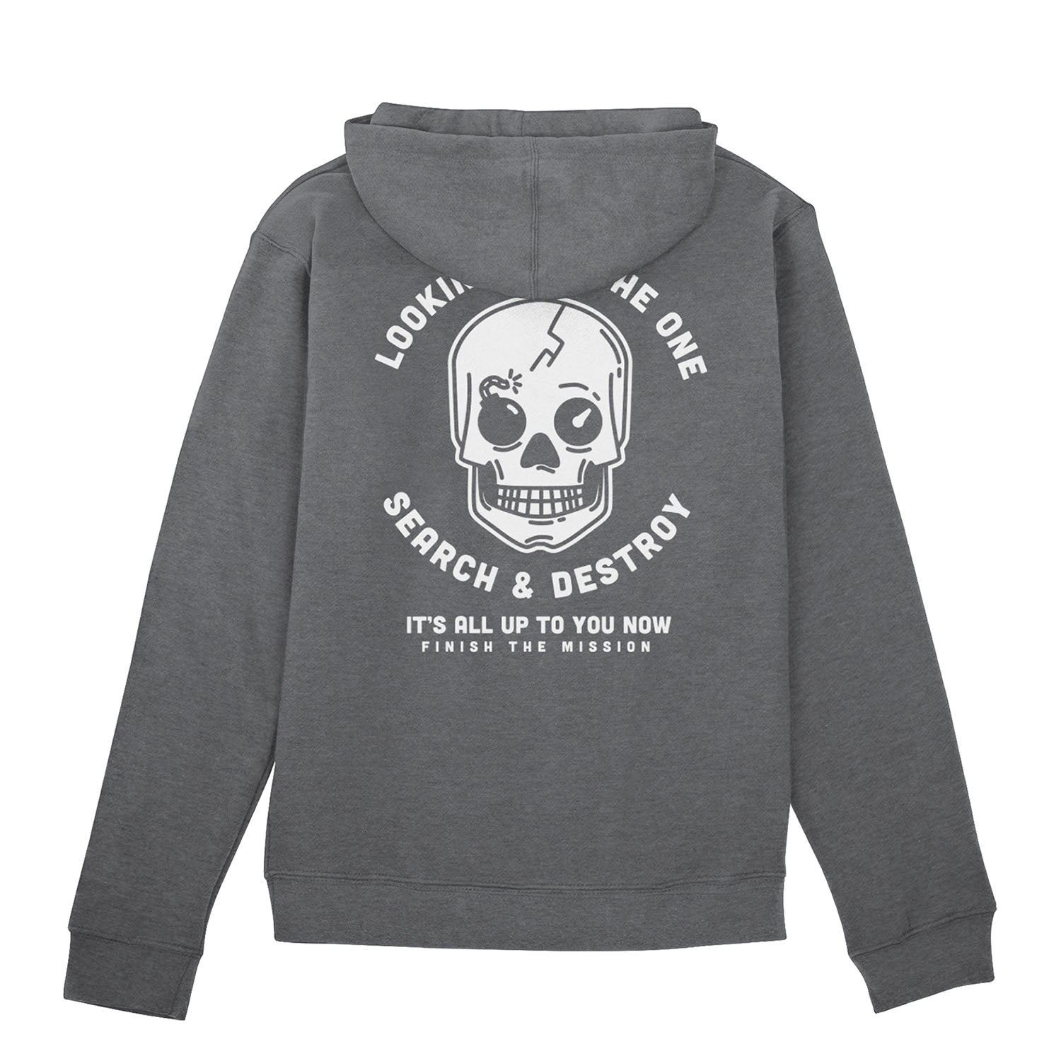 Call Of Duty Search & Destroy Skull Logo Grey Unisex Hoodie