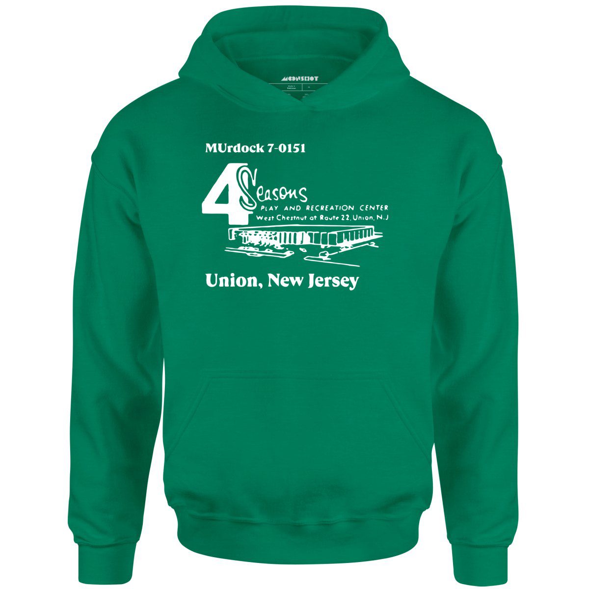 4 Seasons – Union, Nj – Vintage Bowling Alley – Unisex Hoodie