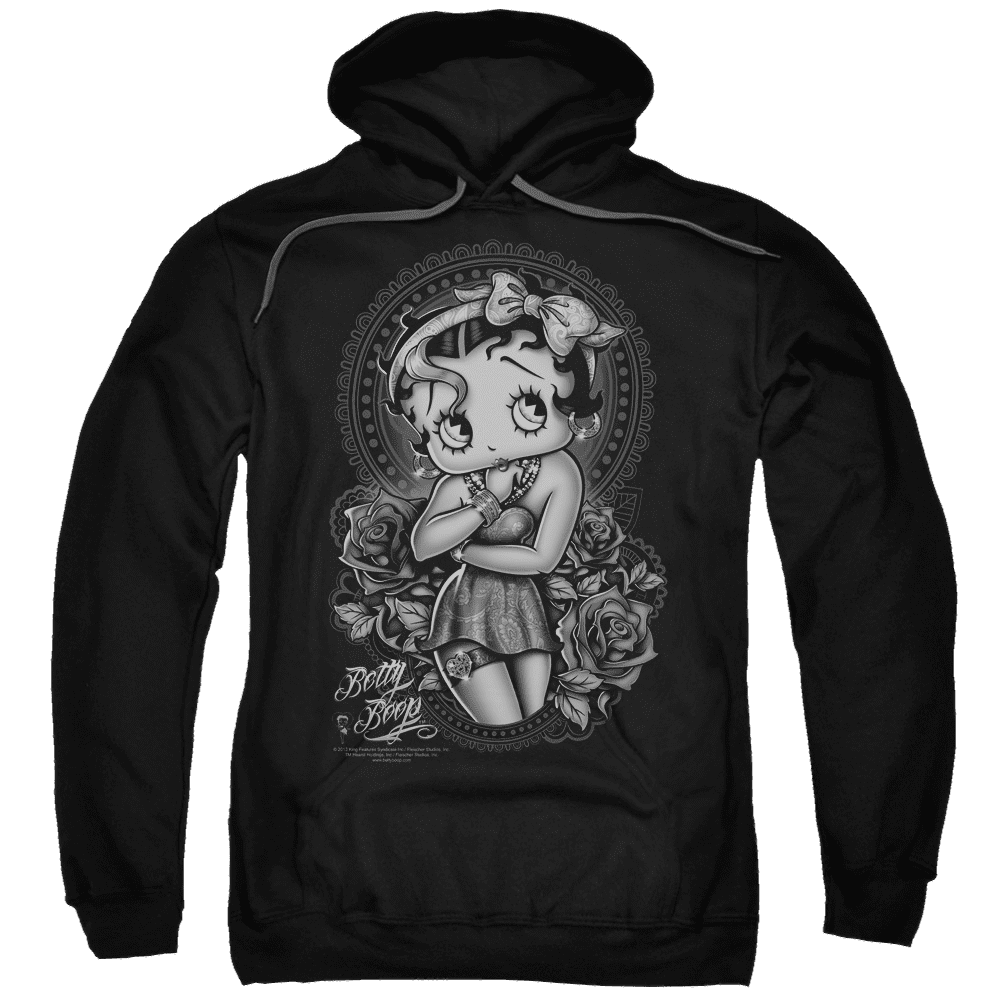 Betty Boop Fashion Roses – Pullover Hoodie