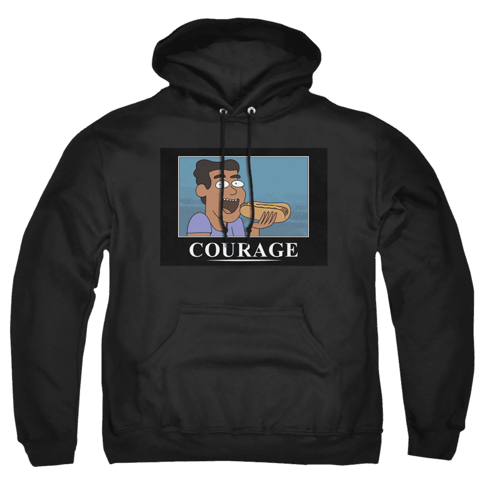 Rick And Morty Courage Poster – Pullover Hoodie