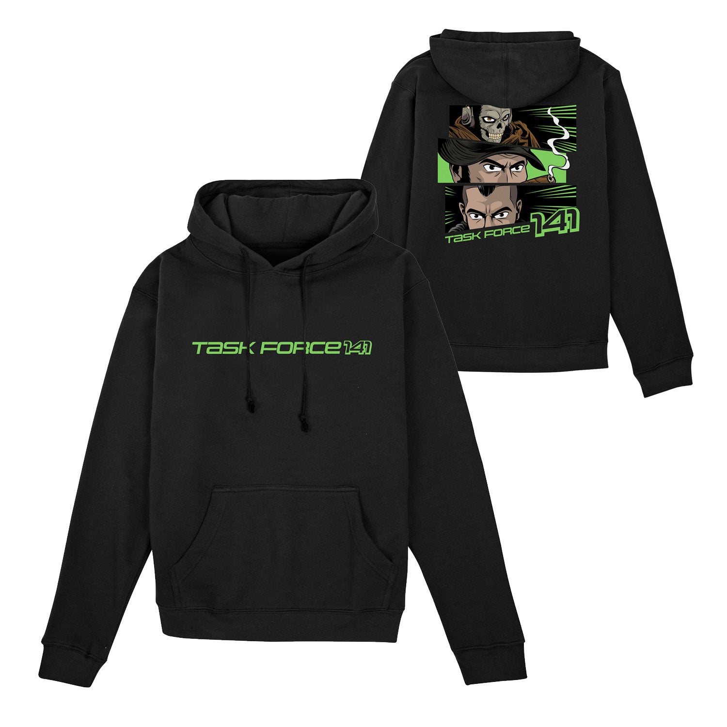 Call Of Duty Task Force 141 Anime Black Unisex Hoodie