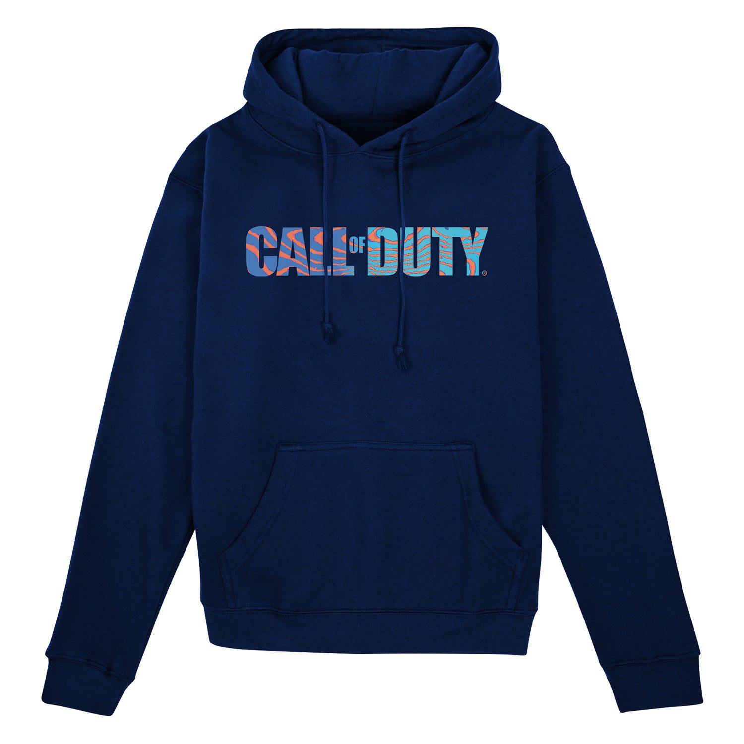 Call Of Duty Damascus Camo Logo Navy Unisex Hoodie