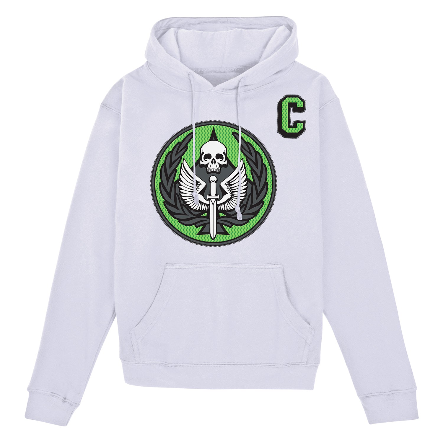 Call Of Duty Hockey Task Force 141 White Unisex Hoodie