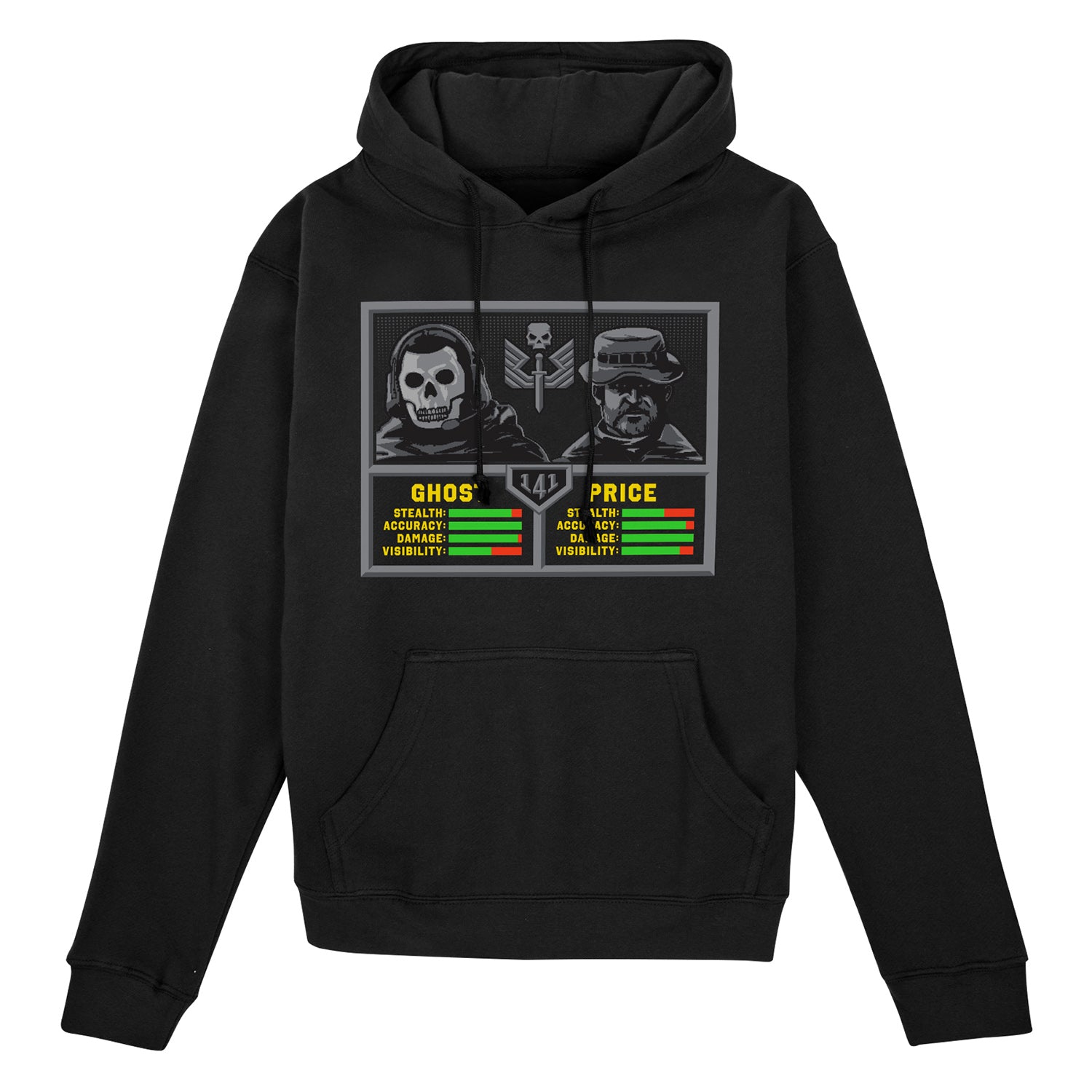 Call Of Duty Task Force 141 Duos Black Unisex Hoodie