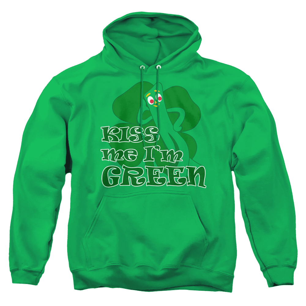 Gumby Kiss Me Im Green – Pullover Hoodie