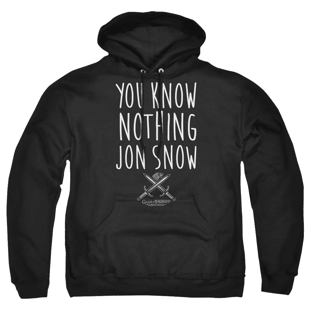 Game Of Thrones You Know Nothing Jon Snow – Pullover Hoodie