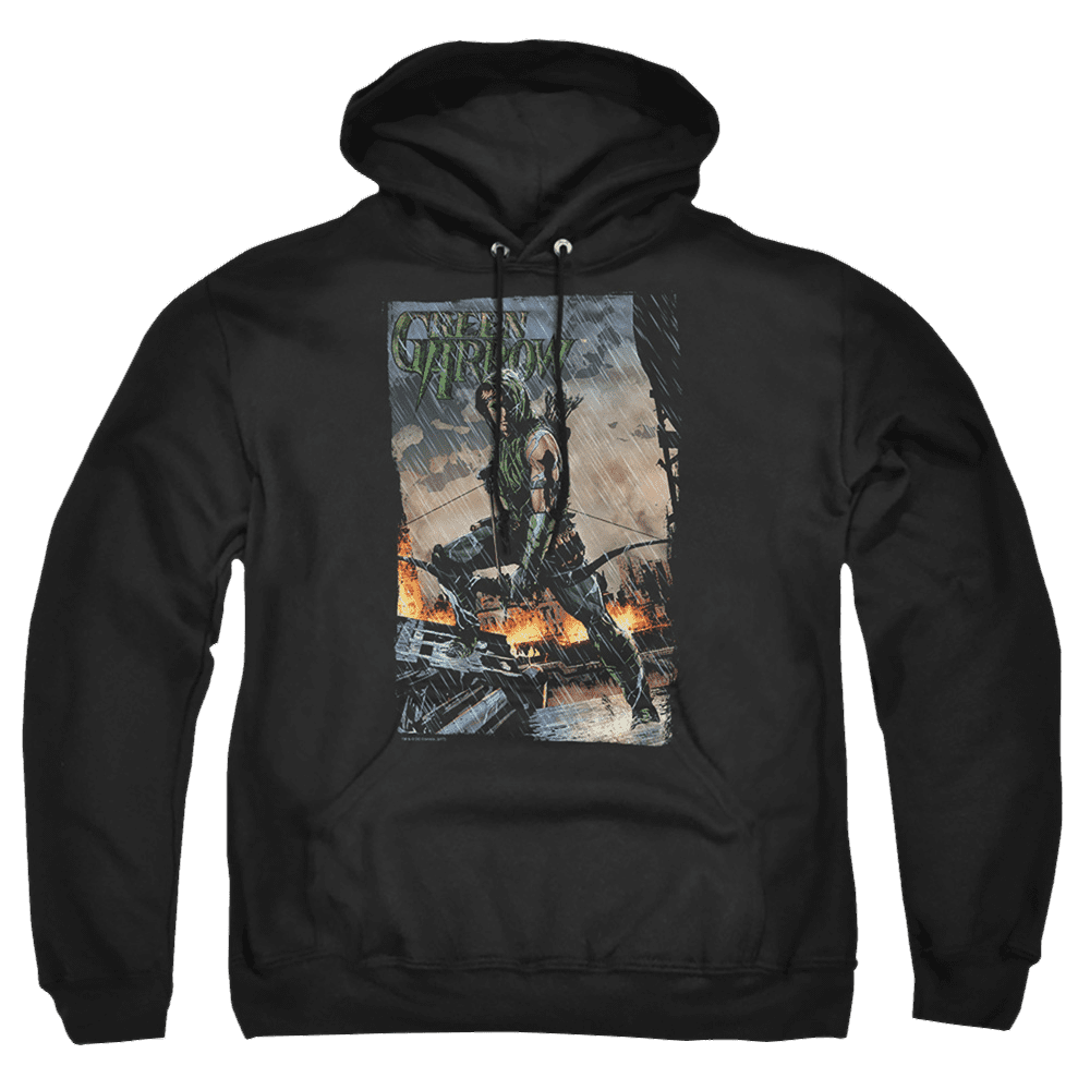 Green Arrow Fire And Rain – Pullover Hoodie