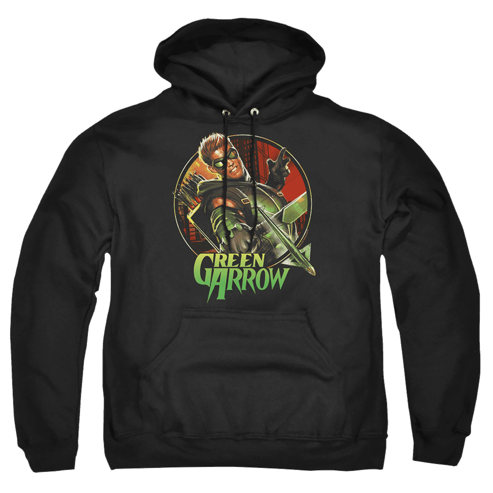 Green Arrow Sunset Archer – Pullover Hoodie