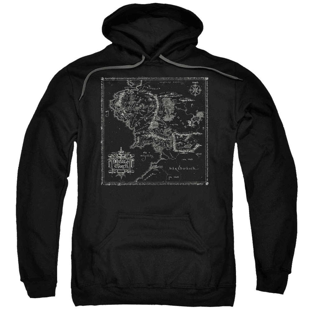 Lord Of The Rings Map Of Me Pullover Hoodie