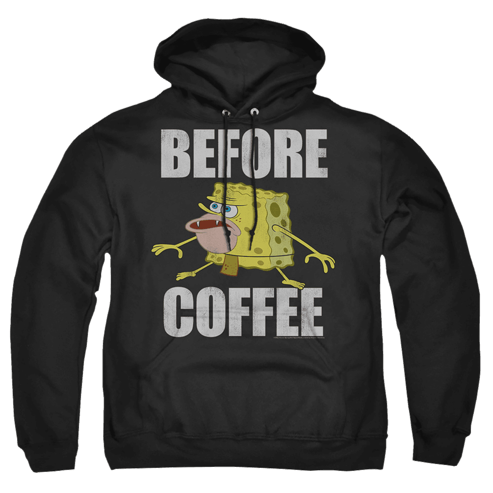 Spongebob Squarepants Before Coffee Meme – Pullover Hoodie