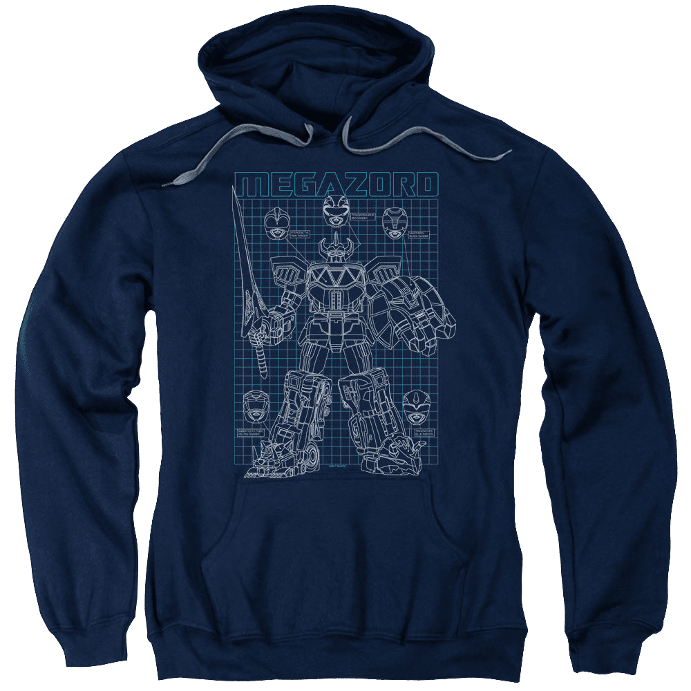 Mighty Morphin Power Rangers Mega Plans – Pullover Hoodie