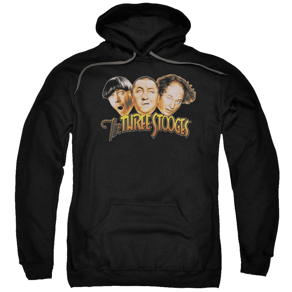 The Three Stooges Three Head Logo Pullover Hoodie