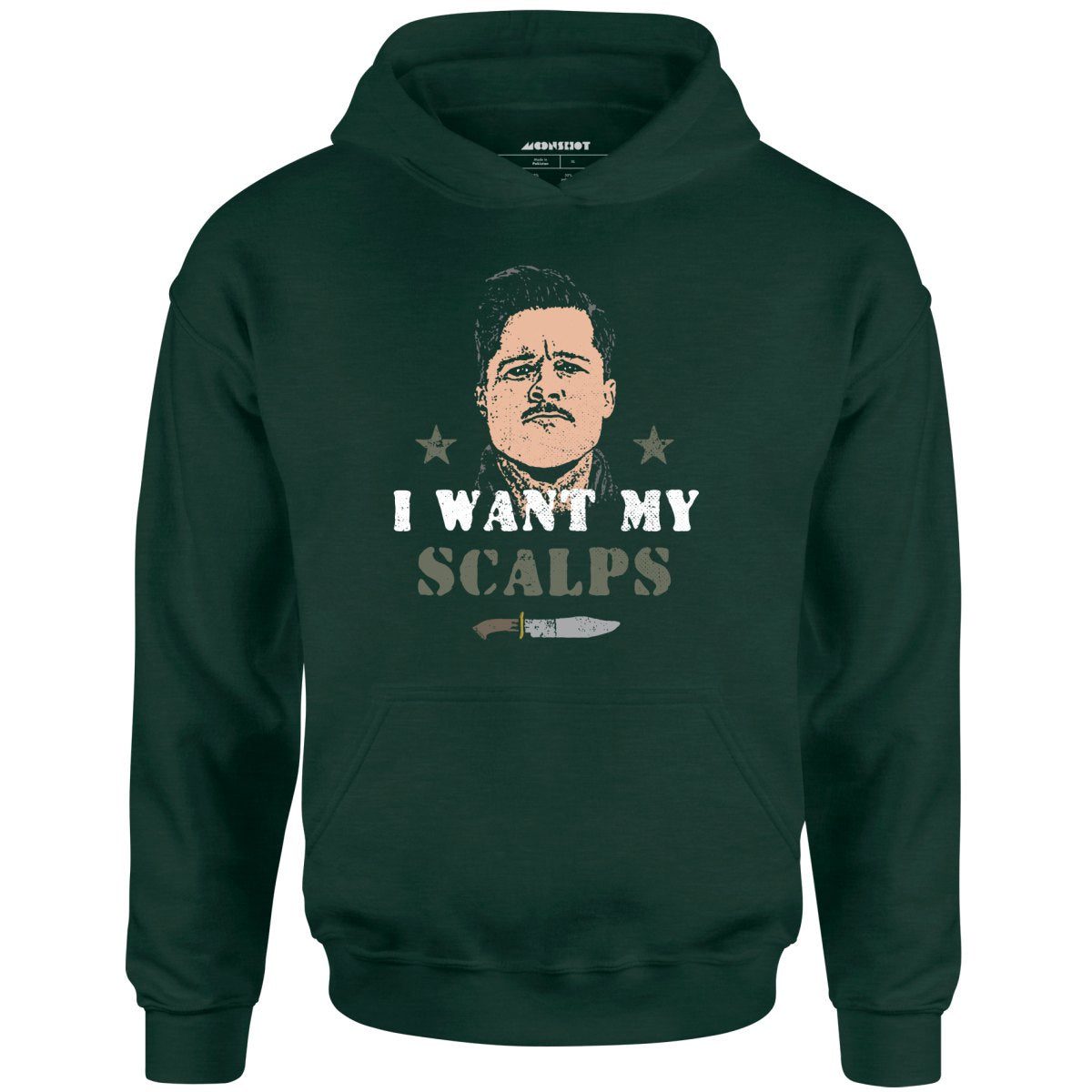 Aldo Raine – I Want My Scalps – Unisex Hoodie