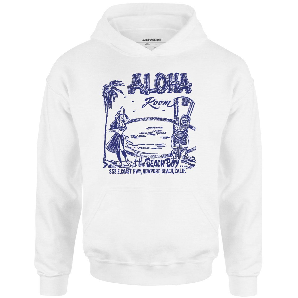 Aloha Room – Newport Beach, Ca – Vintage Tiki Bar – Unisex Hoodie