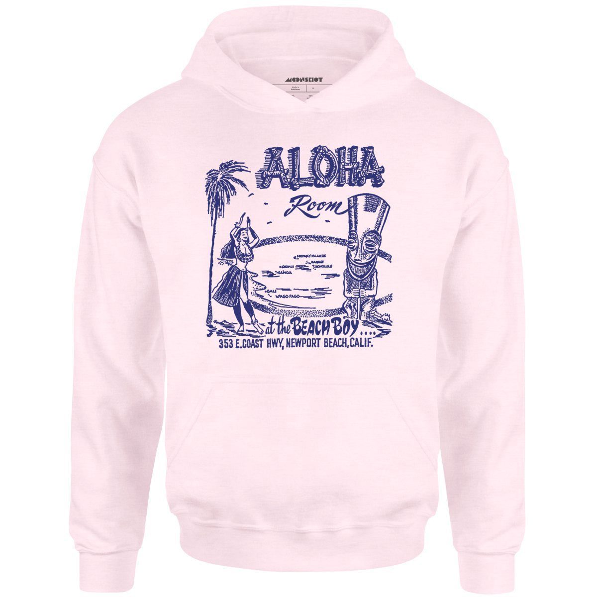 Aloha Room – Newport Beach, Ca – Vintage Tiki Bar – Unisex Hoodie