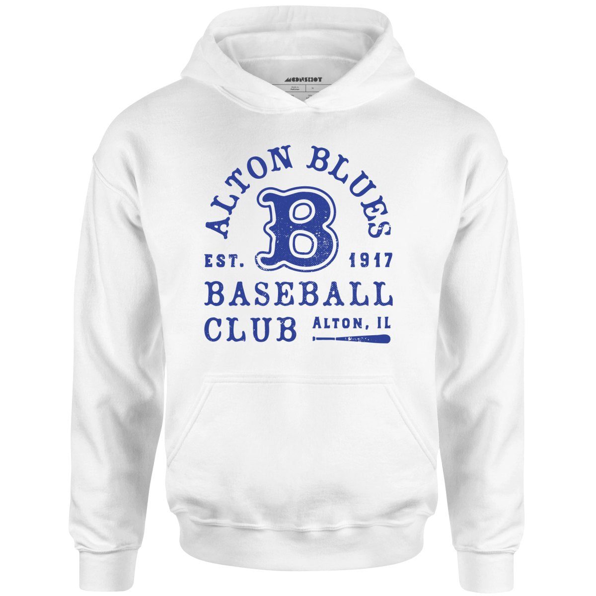 Alton Blues – Illinois – Vintage Defunct Baseball Teams – Unisex Hoodie