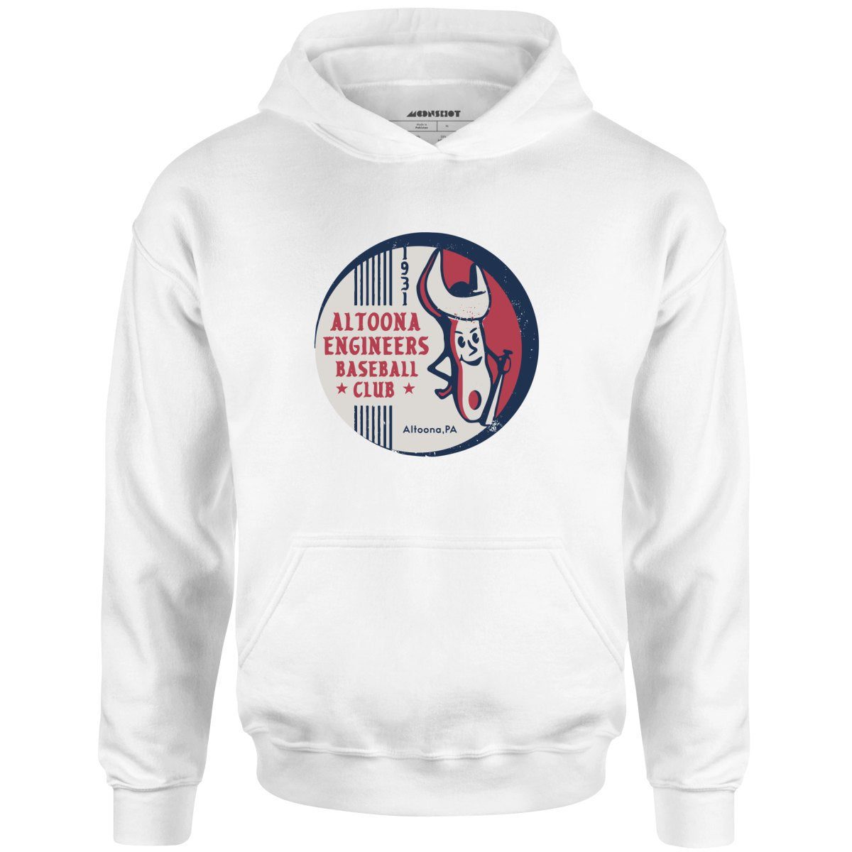 Altoona Engineers – Pennsylvania – Vintage Defunct Baseball Teams – Unisex Hoodie