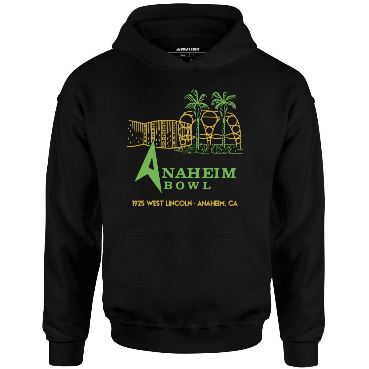 Anaheim Bowl – Anaheim, Ca – Vintage Bowling Alley – Unisex Hoodie