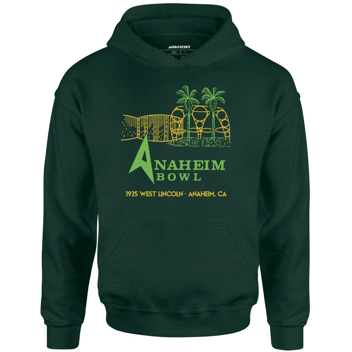 Anaheim Bowl – Anaheim, Ca – Vintage Bowling Alley – Unisex Hoodie