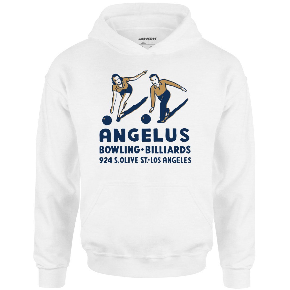 Angelus – Los Angeles, Ca – Vintage Bowling Alley – Unisex Hoodie