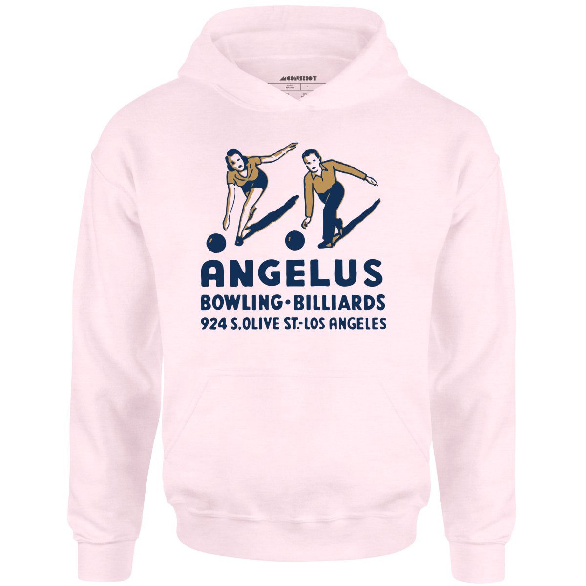 Angelus – Los Angeles, Ca – Vintage Bowling Alley – Unisex Hoodie