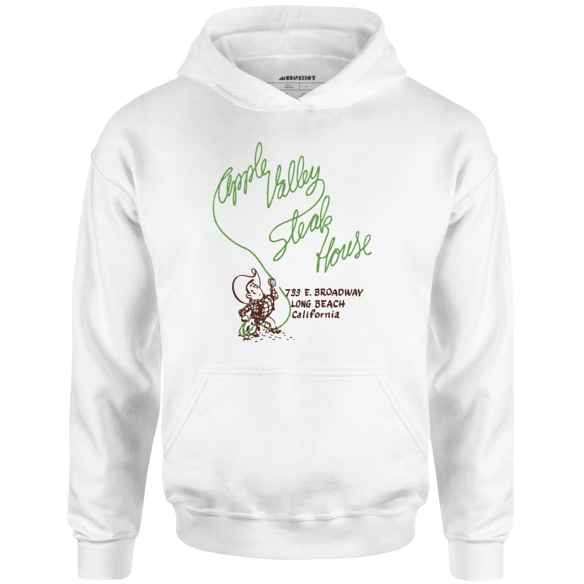 Apple Valley Steak House – Long Beach, Ca – Vintage Restaurant – Unisex Hoodie