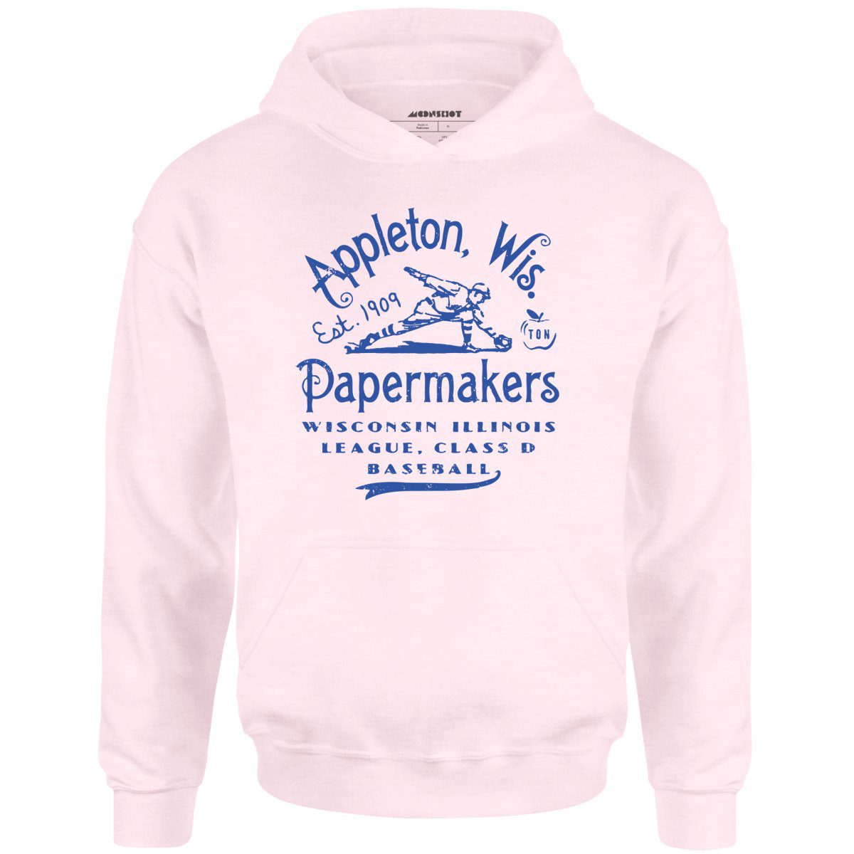 Appleton Papermakers – Wisconsin – Vintage Defunct Baseball Teams – Unisex Hoodie