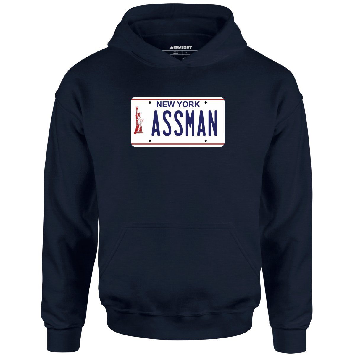 Assman New York License Plate – Unisex Hoodie