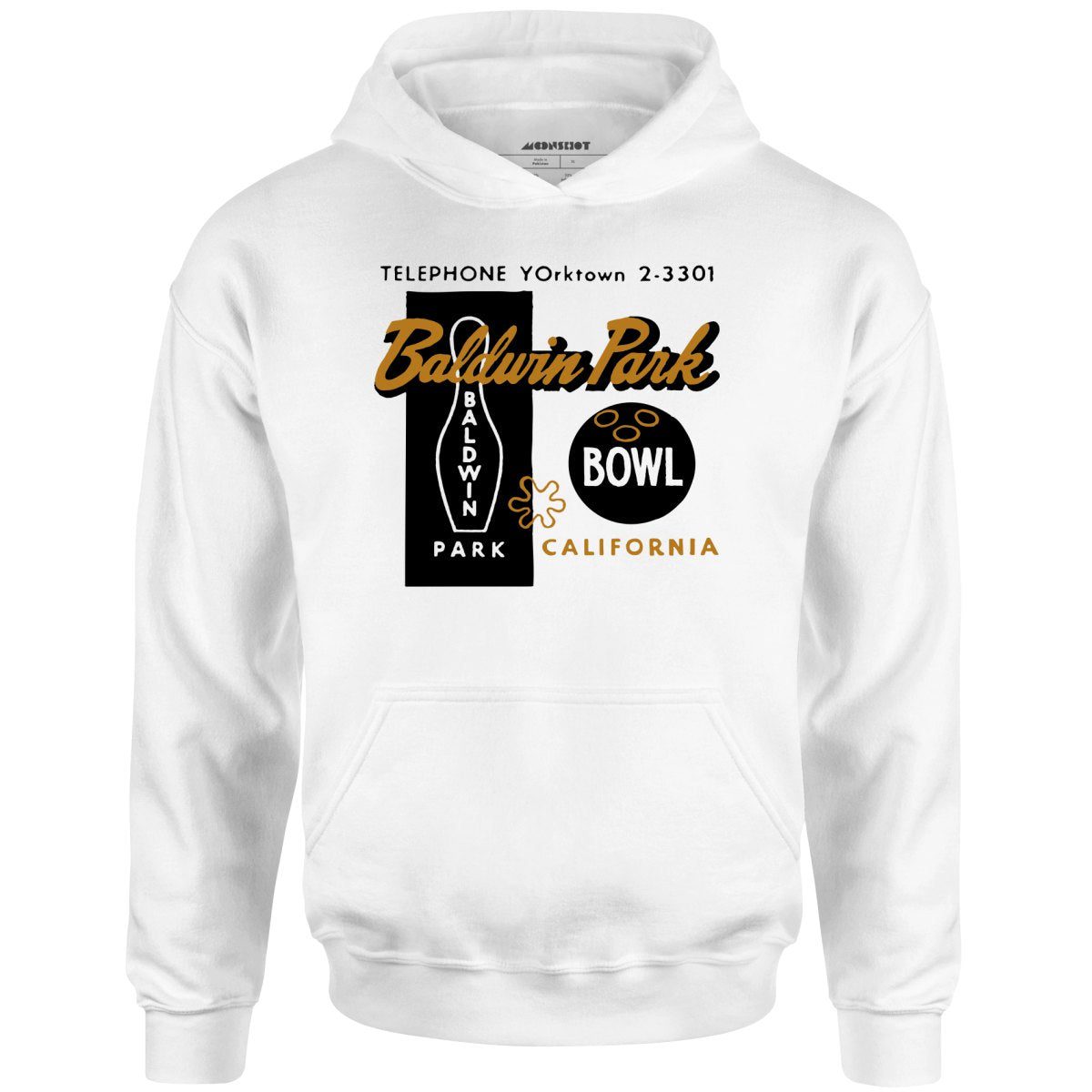 Baldwin Park Bowl – Baldwin Park, Ca – Vintage Bowling Alley – Unisex Hoodie