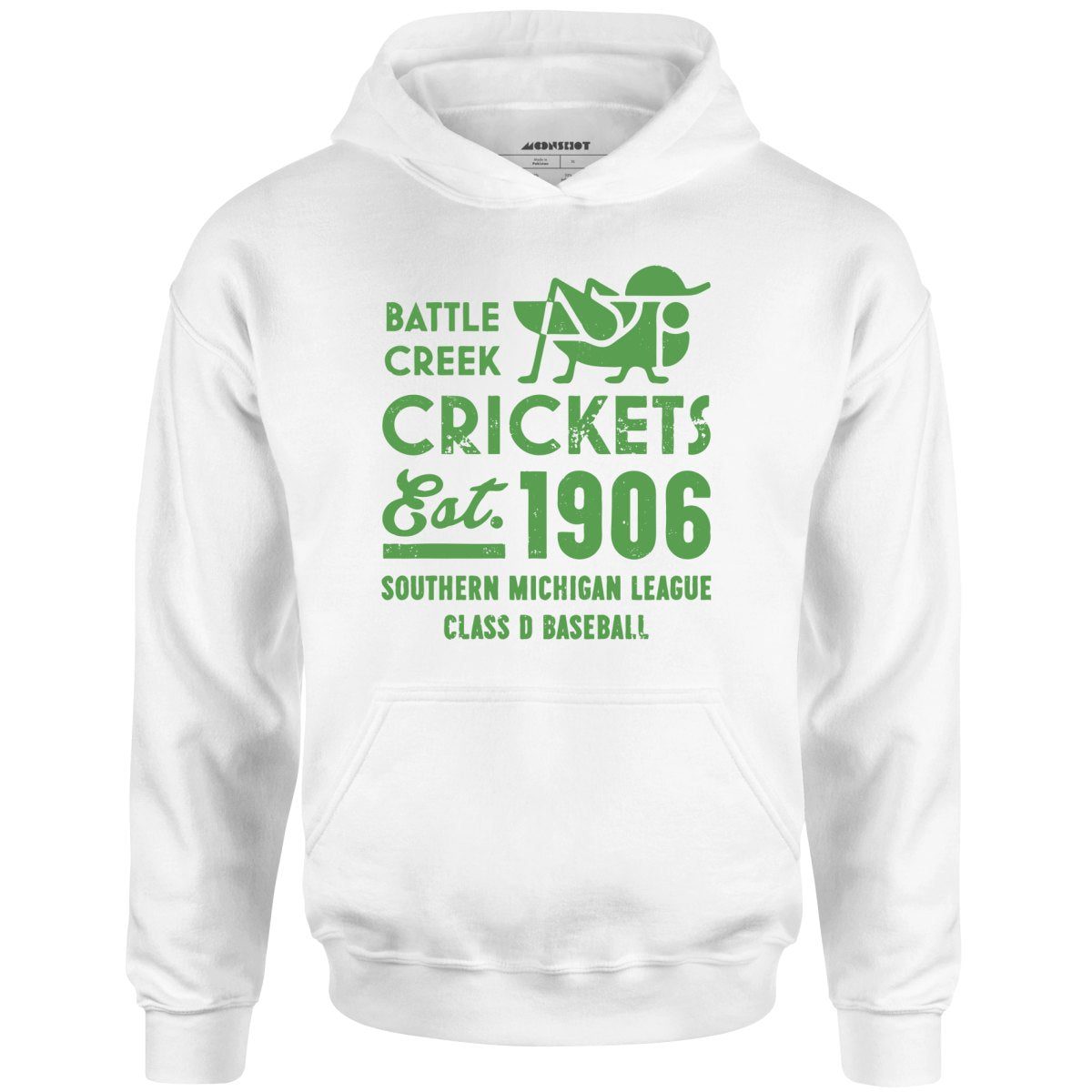 Battle Creek Crickets – Michigan – Vintage Defunct Baseball Teams – Unisex Hoodie