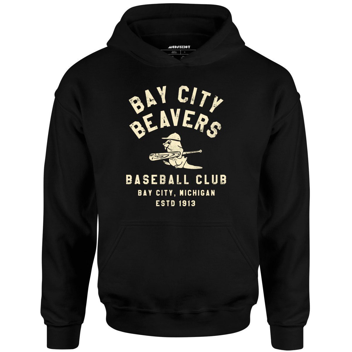 Bay City Beavers – Michigan – Vintage Defunct Baseball Teams – Unisex Hoodie