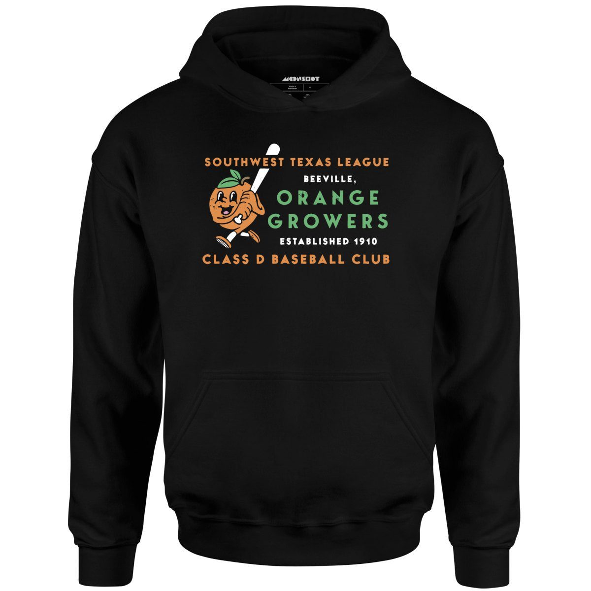 Beeville Orange Growers – Texas – Vintage Defunct Baseball Teams – Unisex Hoodie