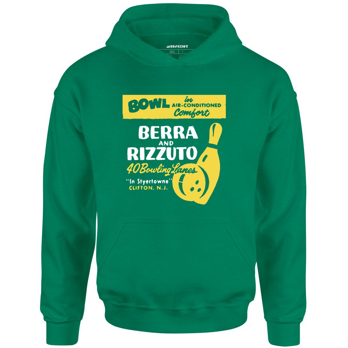 Berra And Rizzuto – Clifton, Nj – Vintage Bowling Alley – Unisex Hoodie