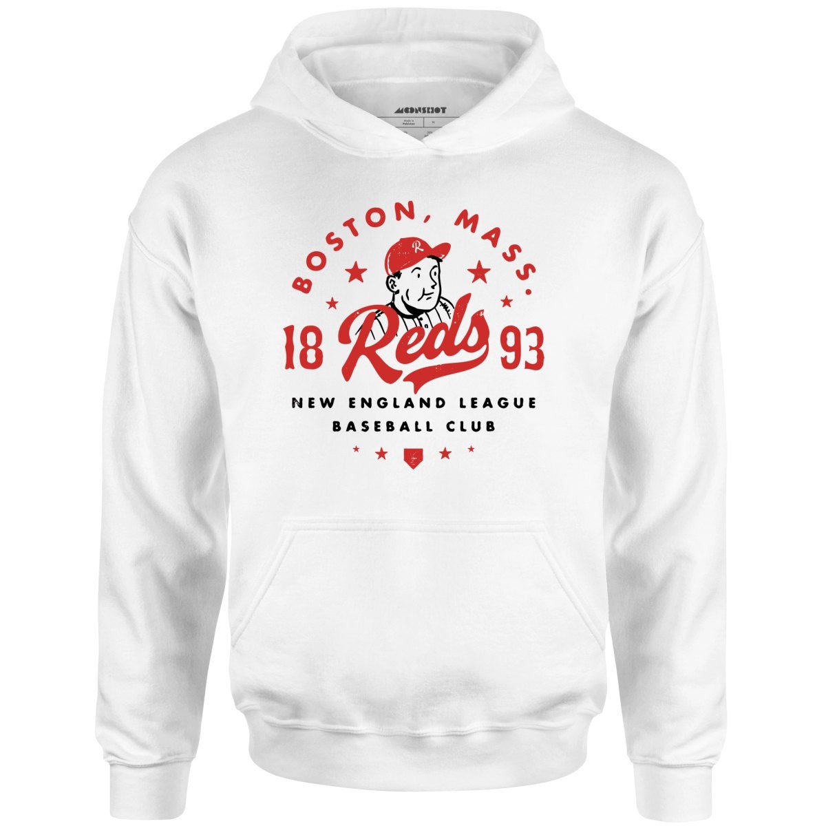 Boston Reds – Massachusetts – Vintage Defunct Baseball Teams – Unisex Hoodie