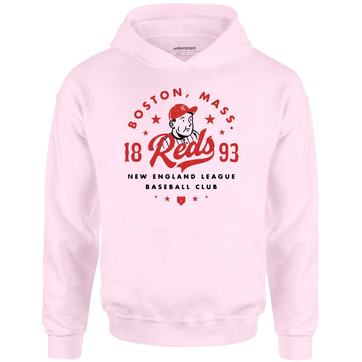 Boston Reds – Massachusetts – Vintage Defunct Baseball Teams – Unisex Hoodie