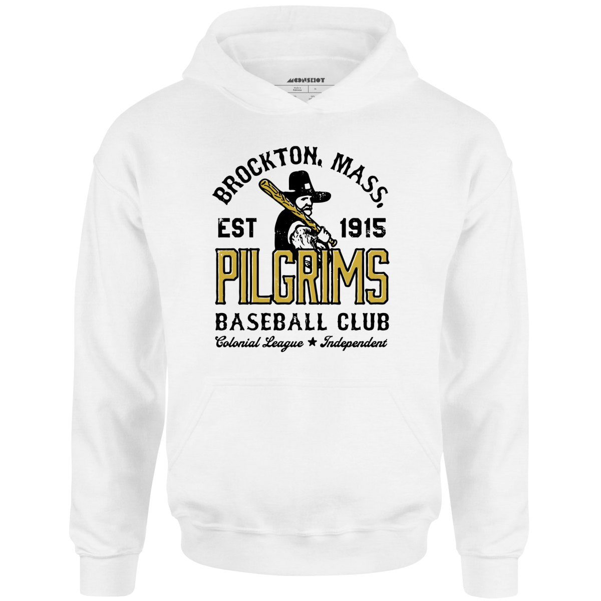 Brockton Pilgrims – Massachusetts – Vintage Defunct Baseball Teams – Unisex Hoodie