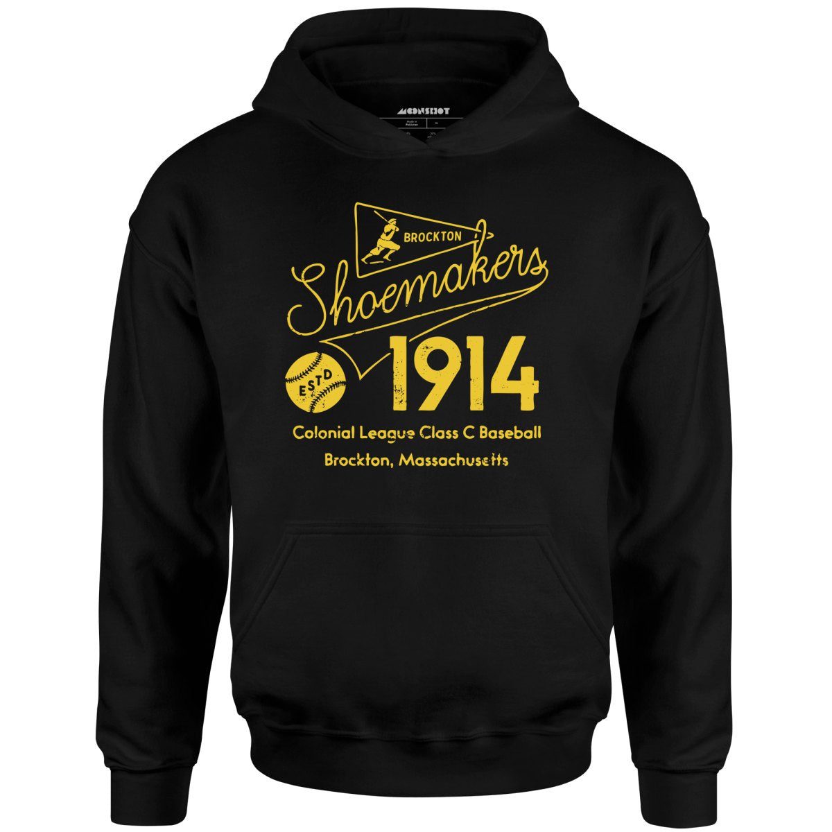 Brockton Shoemakers – Massachusetts – Vintage Defunct Baseball Teams – Unisex Hoodie