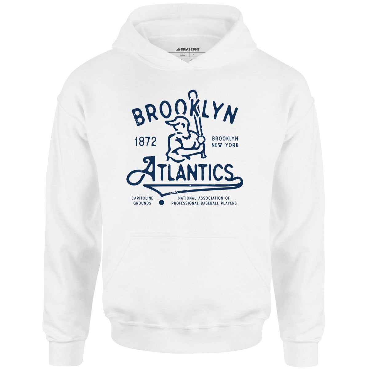 Brooklyn Atlantics – New York – Vintage Defunct Baseball Teams – Unisex Hoodie