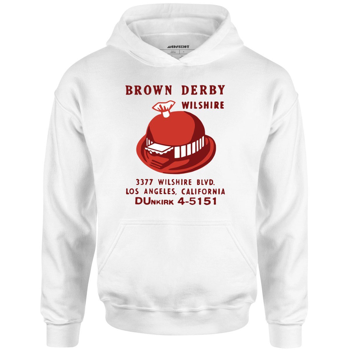 Brown Derby – Los Angeles, Ca – Vintage Restaurant – Unisex Hoodie