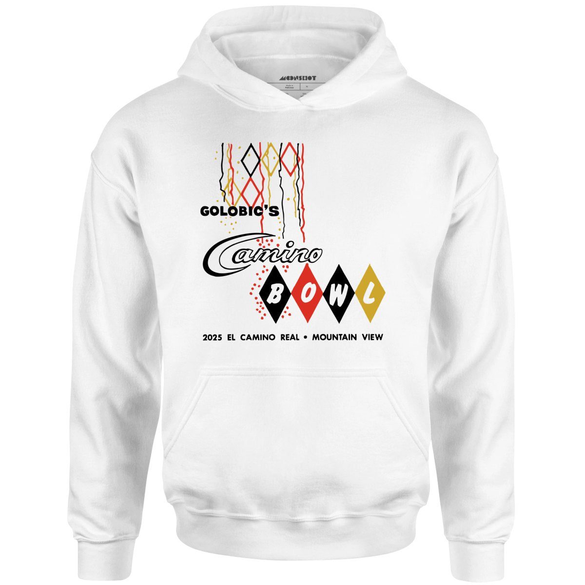 Camino Bowl – Mountain View, Ca – Vintage Bowling Alley – Unisex Hoodie