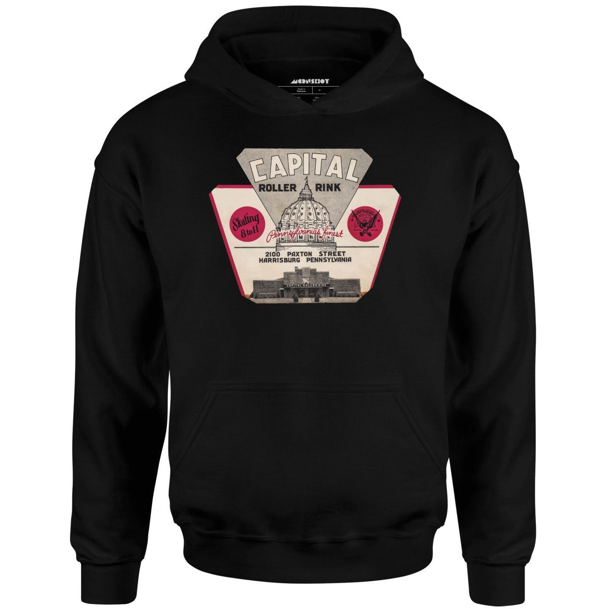 Capital Roller Rink – Harrisburg, Pa – Vintage Roller Rink – Unisex Hoodie