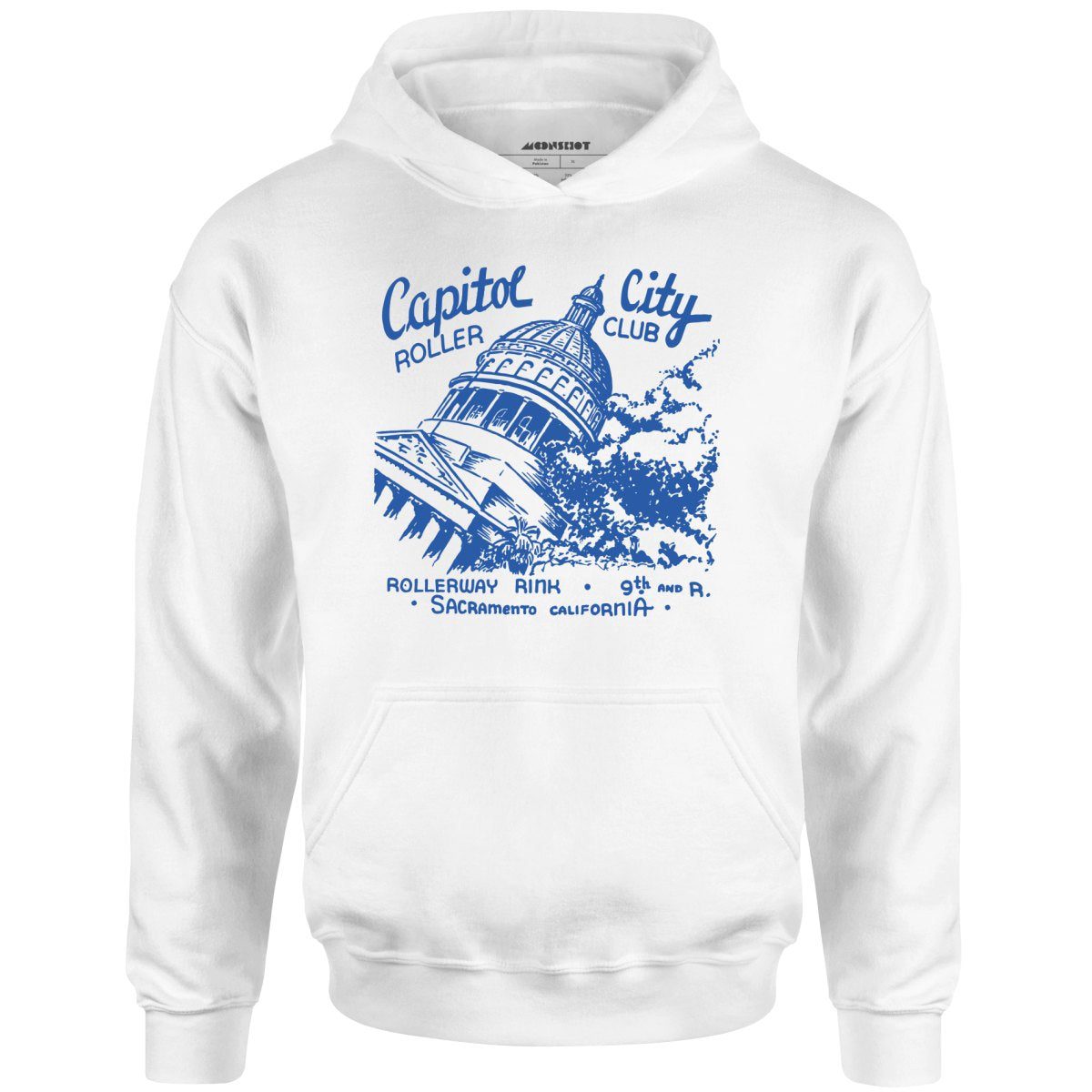 Capitol City Roller Club – Sacramento, Ca – Vintage Roller Rink – Unisex Hoodie