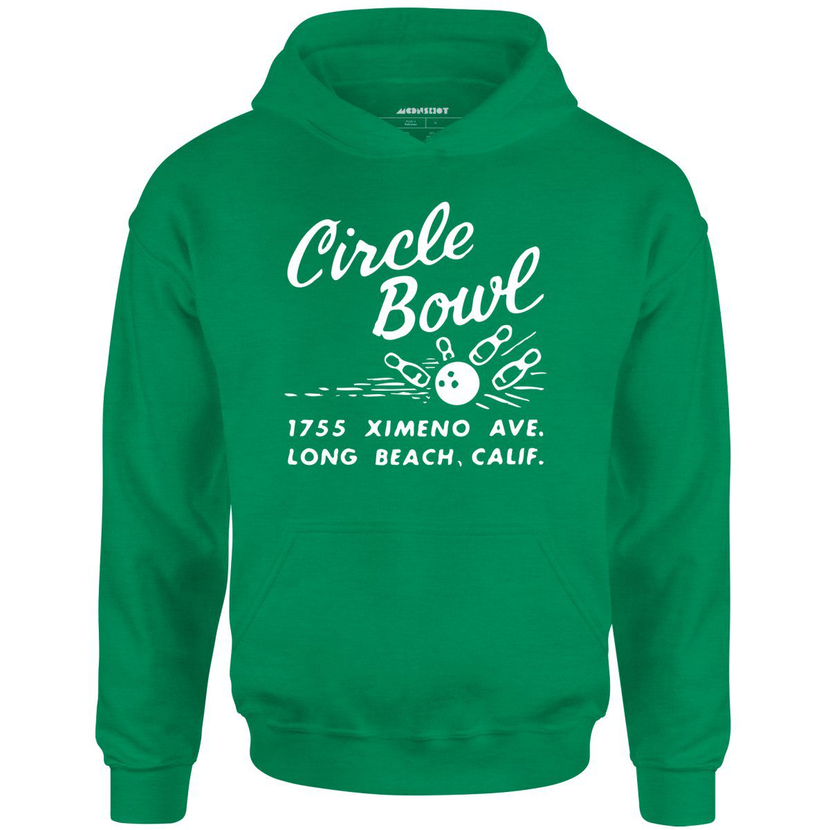 Circle Bowl – Long Beach, Ca – Vintage Bowling Alley – Unisex Hoodie