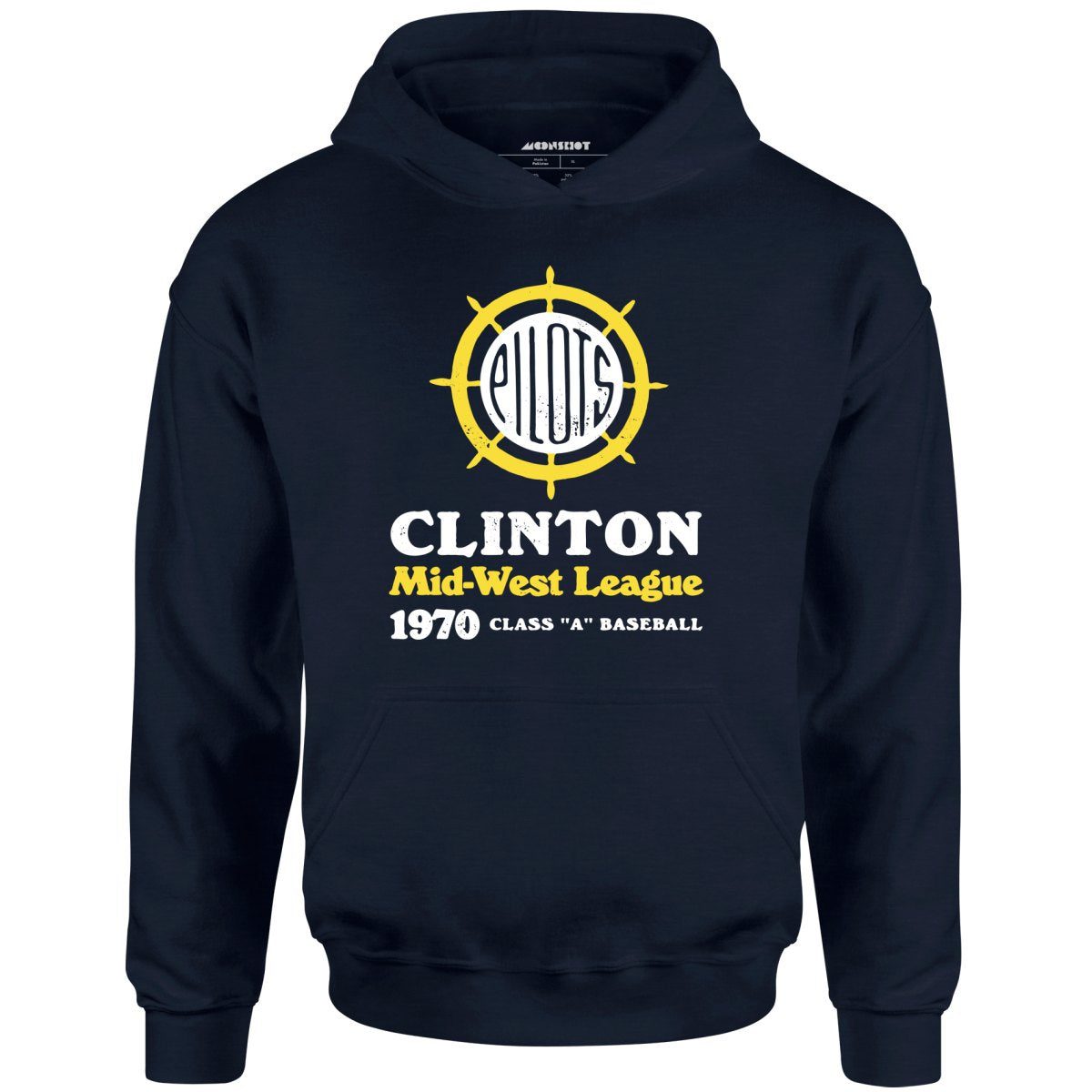 Clinton Pilots – Iowa – Vintage Defunct Baseball Teams – Unisex Hoodie