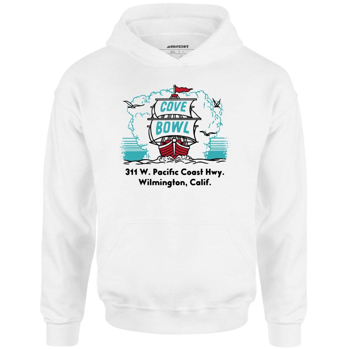 Cove Bowl – Wilmington, Ca – Vintage Bowling Alley – Unisex Hoodie