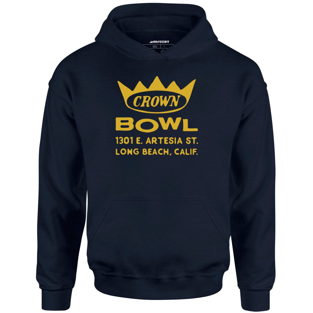 Crown Bowl – Long Beach, Ca – Vintage Bowling Alley – Unisex Hoodie