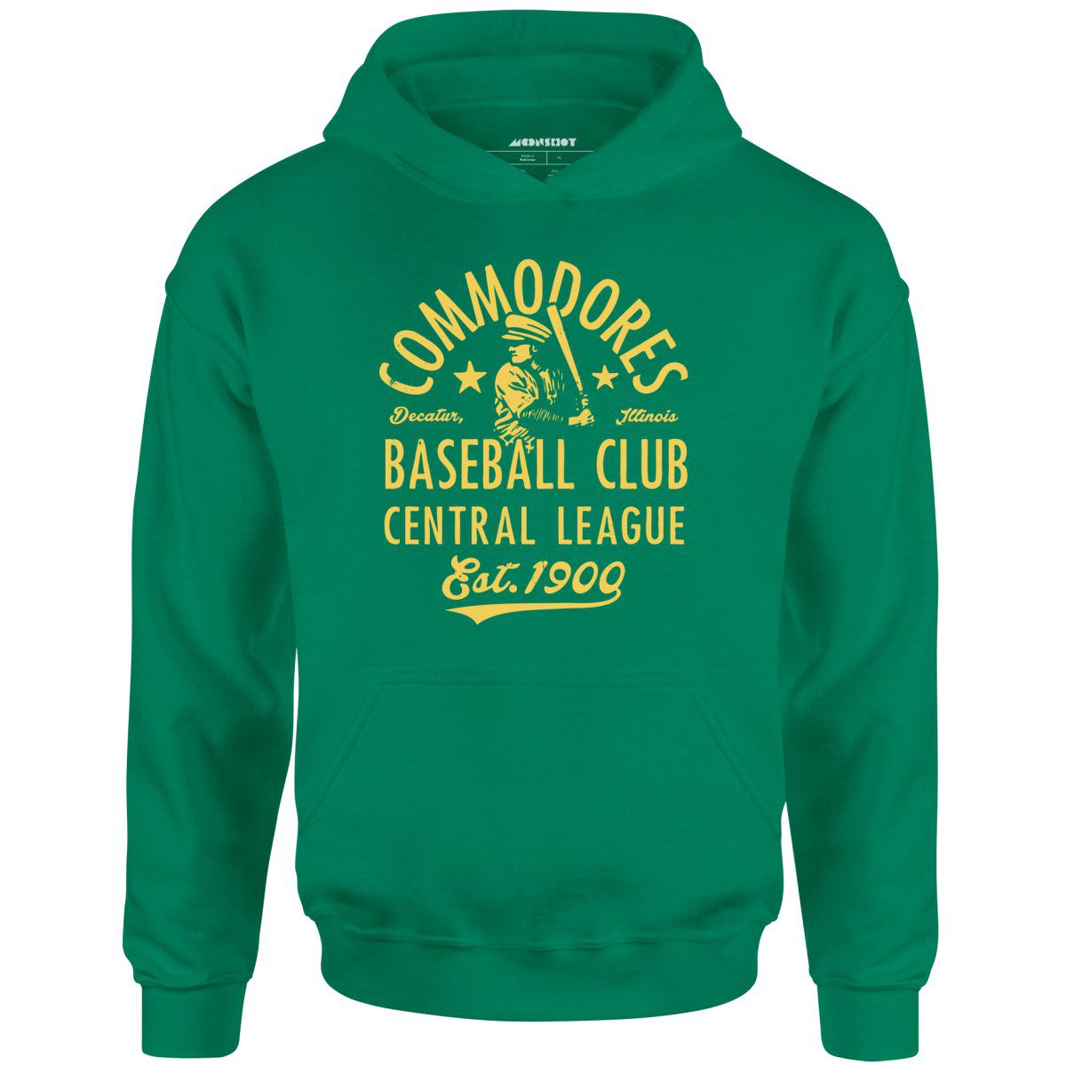 Decatur Commodores – Illinois – Vintage Defunct Baseball Teams – Unisex Hoodie