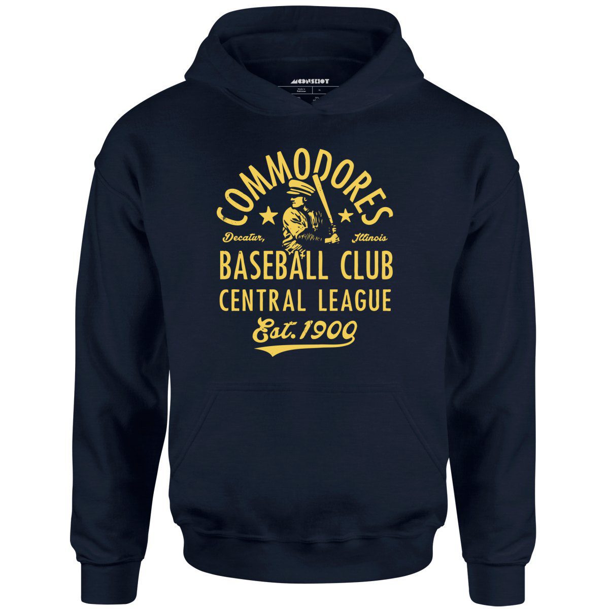 Decatur Commodores – Illinois – Vintage Defunct Baseball Teams – Unisex Hoodie