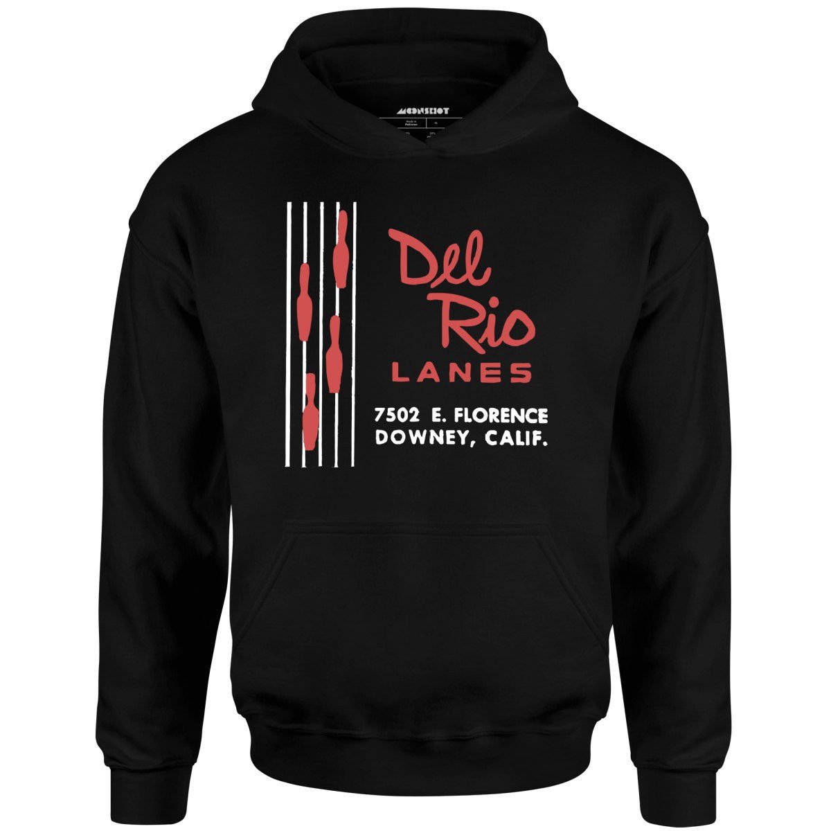 Del Rio Lanes – Downey, Ca – Vintage Bowling Alley – Unisex Hoodie